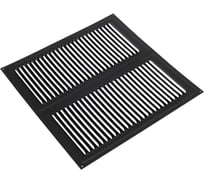 Решетка вентиляционная 300х300 мм черный муар Трибатрон 87718