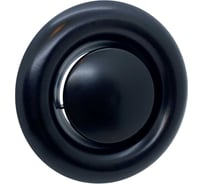 Диффузор-анемостат DEC вытяжной черный 160мм, DVS160 REGA из оцинкованной стали DVS160 REGA Black