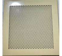 Решетка вентиляционная ООО Вентмаркет 200х200 мм, металлическая на магнитах, кружок, кремовый VRK00214