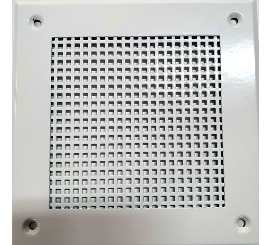 Вентиляционная решетка металлическая на саморезах ООО Вентмаркет 210x210мм VRQ00210S 1