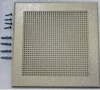 Вентиляционная решетка металлическая на саморезах ООО Вентмаркет 100x100мм VRQ00104S