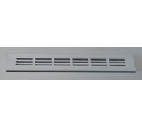 Решетка вентиляционная ООО Вентмаркет 400х60мм, металлическая врезная, белый VRZ40060