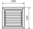 Решетка вентиляционная DOMART 100x100 золото 4607111623843 2