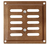 Решетка вентиляционная регулируемая DOMART 100x100 коричневый металлик 4660046012717