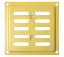 Решетка вентиляционная регулируемая DOMART 100x100 золото 4660046012700