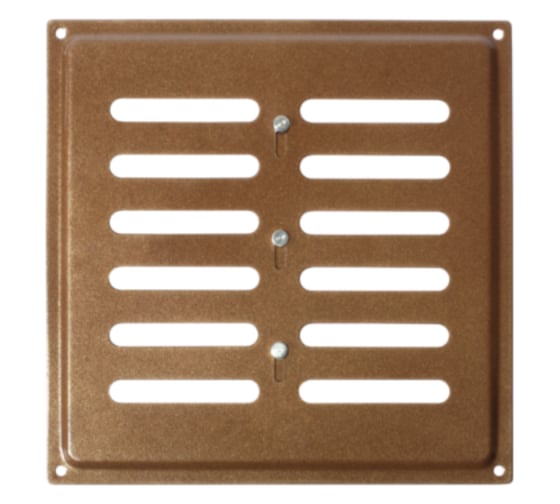 Решетка вентиляционная регулируемая DOMART 200x200 коричневый металлик 4660046000332 1