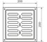 Решетка вентиляционная регулируемая DOMART 200x200 бежевый 4660046018009 2