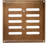 Решетка вентиляционная регулируемая DOMART 175x175 коричневый металлик 4660046004927