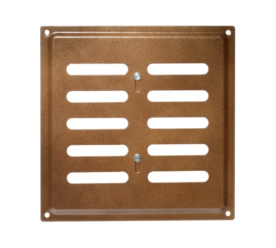 Решетка вентиляционная регулируемая DOMART 175x175 коричневый металлик 4660046004927 1