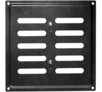 Решетка вентиляционная регулируемая DOMART 175x175 черный 4660046018719
