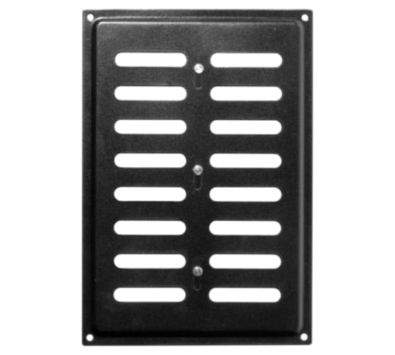 Решетка вентиляционная регулируемая DOMART 170x240 черный 4660046018726 1