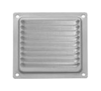 Решетка вентиляционная DOMART 100x100, с сеткой, серый металлик 4620007780291