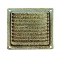 Решетка вентиляционная DOMART 100x100, с сеткой, бронза антик 4620007780246
