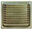 Решетка вентиляционная DOMART 100x100, с сеткой, бронза антик 4620007780246 1