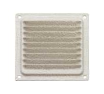 Решетка вентиляционная DOMART 100x100, с сеткой, белый антик 4620007780239