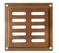 Решетка вентиляционная DOMART 100x100 модель 2 коричневый металлик 4660046017392