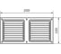 Решетка вентиляционная DOMART 100x200 золото 4607111623935 2