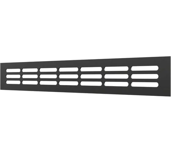 Решетка вентиляционная переточная ERA DP AL 300x42 алюминий Matt black 3004DP AL Matt black 1