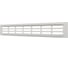 Решетка вентиляционная переточная ERA DP AL 300x42 алюминий Silver 3004DP AL Silver 2