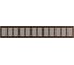 Решетка вентиляционная переточная ERA DP AL 480x80 алюминий Dark bronze 4808DP Al Dark bronze 2