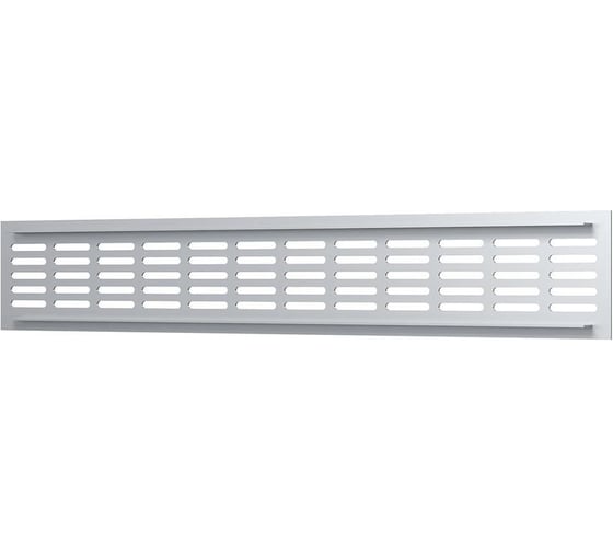 Решетка вентиляционная переточная ERA DP AL 480x80 алюминий Silver 4808DP Al Silver 1