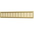 Решетка вентиляционная переточная ERA DP AL 480x100 алюминий Champagne 4810DP Al Champagne 4