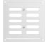 Решетка вентиляционная регулируемая ERA MER 175x175 окрашенная сталь White 1717MER White 2