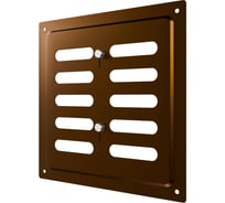 Решетка вентиляционная регулируемая ERA MER 175x175 окрашенная сталь Metallic brown 1717MER Metallic brown