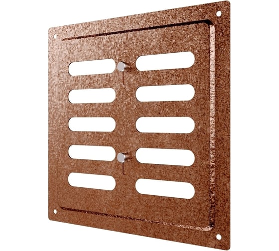 Решетка вентиляционная регулируемая ERA MER 175x175 окрашенная сталь Antique copper 1717MER Antique copper 1