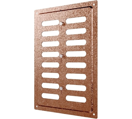 Решетка вентиляционная регулируемая ERA MER 170x240 окрашенная сталь Antique copper 1724MER Antique copper 1