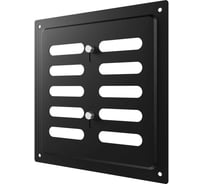 Решетка вентиляционная регулируемая ERA MER 175x175 окрашенная сталь Black 1717MER Black