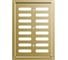 Решетка вентиляционная регулируемая ERA MER 170x240 окрашенная сталь Gold 1724MER Gold 2
