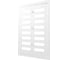 Решетка вентиляционная регулируемая ERA MER 170x240 окрашенная сталь White 1724MER White 1