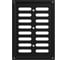 Решетка вентиляционная регулируемая ERA MER 170x240 окрашенная сталь Black 1724MER Black 2