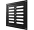 Решетка вентиляционная регулируемая ERA MER 200x200 окрашенная сталь Black 2020MER Black 4