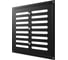 Решетка вентиляционная регулируемая ERA MER 250x250 окрашенная сталь Black 2525MER Black 1