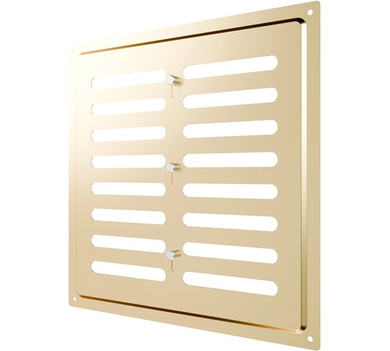 Решетка вентиляционная регулируемая ERA MER 250x250 окрашенная сталь Gold 2525MER Gold 1