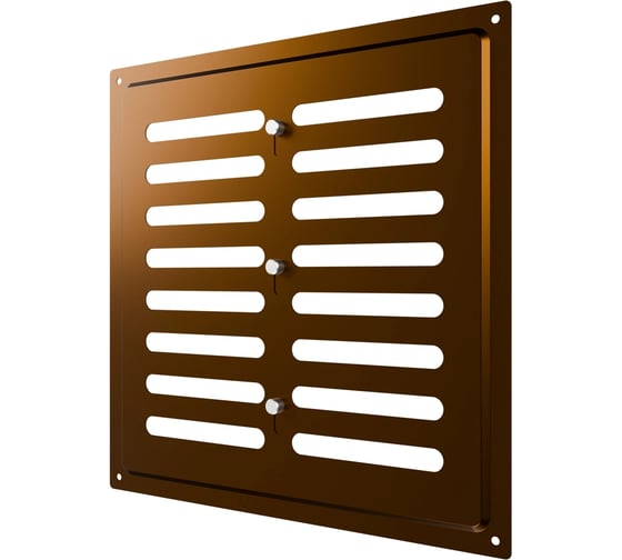 Решетка вентиляционная регулируемая ERA MER 250x250 окрашенная сталь Metallic brown 2525MER Metallic brown 1