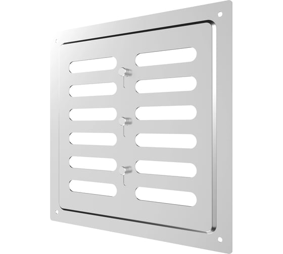 Решетка вентиляционная регулируемая ERA MER 200x200 окрашенная сталь Chrome 2020MER Chrome 1