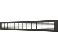 Решетка вентиляционная переточная ERA DP AL 500x60 алюминий Matt black 5006DP AL Matt black
