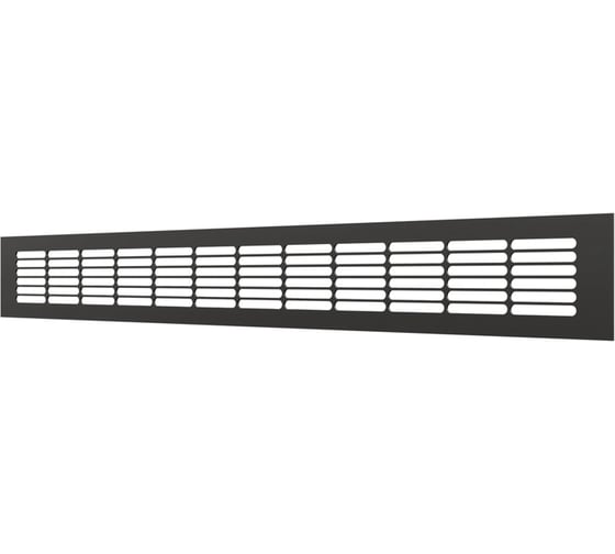 Решетка вентиляционная переточная ERA DP AL 500x60 алюминий Matt black 5006DP AL Matt black 1