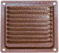 Решетка вентиляционная DOMART 100x100, с сеткой, медь антик 4620007780260