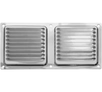 Решетка вентиляционная DOMART 100x200, с сеткой, хром 4620007780383
