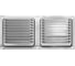 Решетка вентиляционная DOMART 100x200, с сеткой, хром 4620007780383 1