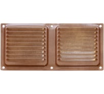 Решетка вентиляционная DOMART 100x200, с сеткой, коричневый металлик 4620007780352
