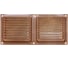 Решетка вентиляционная DOMART 100x200, с сеткой, коричневый металлик 4620007780352 1
