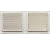 Решетка вентиляционная DOMART 100x200, с сеткой, белый антик 4620007780338
