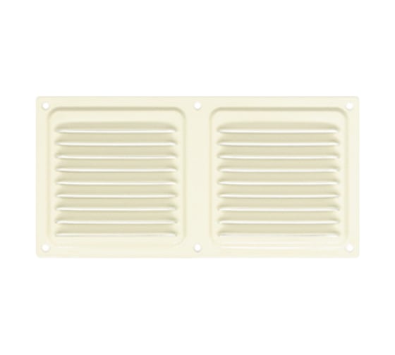 Решетка вентиляционная DOMART 100x200, с сеткой, бежевый 4660046017873 1
