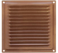 Решетка вентиляционная DOMART 150x150, с сеткой, коричневый металлик 4620007780451