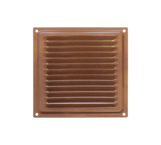 Решетка вентиляционная DOMART 150x150, с сеткой, коричневый металлик 4620007780451 1